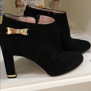 Black suede boot ... worn ONCE